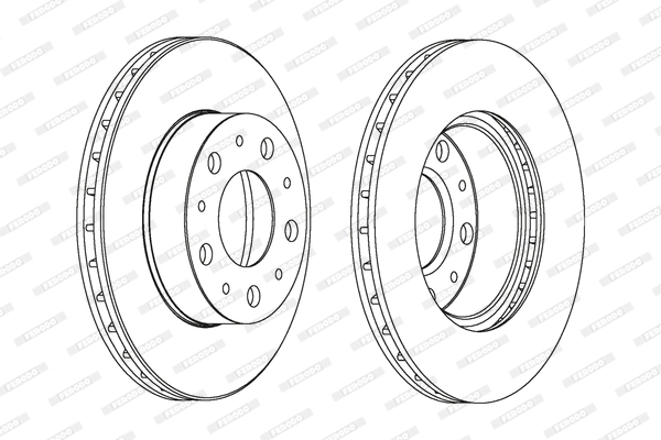 Диск тормозной FERODO DDF1171