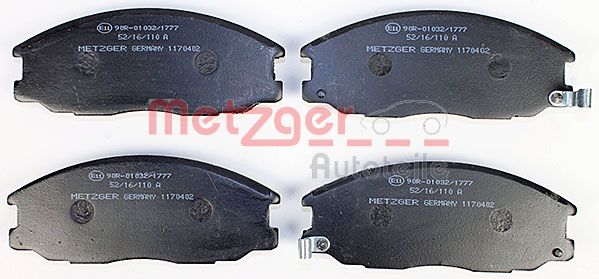 Колодки тормозные дисковые METZGER 1170402