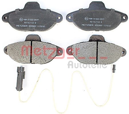 Колодки тормозные дисковые METZGER 1170147