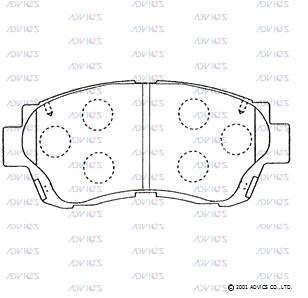 A1n041 колодки advics ADVICS A1N041
