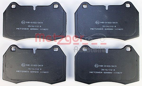 Колодки тормозные дисковые METZGER 1170577