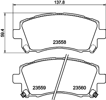Колодки тормозные HELLA/BEHR/PAGID 8DB355029431