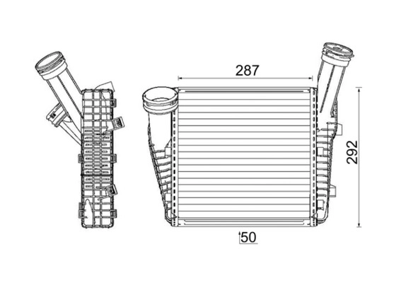 Интеркулер MAHLE/KNECHT CI142000P