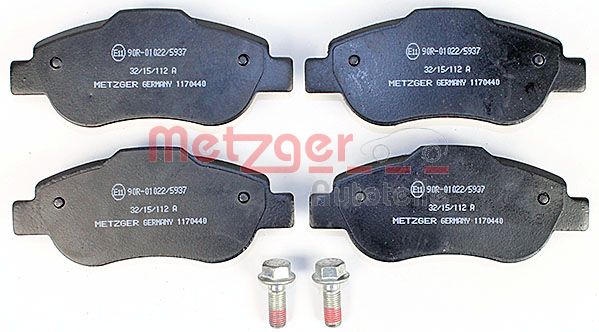 Колодки тормозные дисковые METZGER 1170440