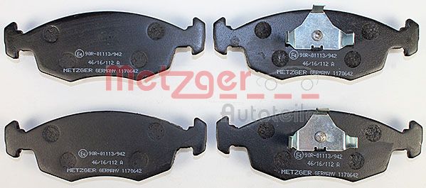 Колодки тормозные дисковые METZGER 1170642