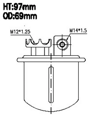 Фильтр топливный JS ASAKASHI FS7202U