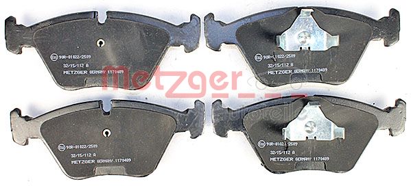 Колодки тормозные дисковые METZGER 1170489