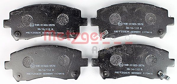 Колодки тормозные дисковые METZGER 1170416
