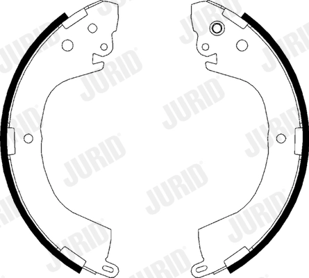 Комплект тормозных колодок JURID 362522J
