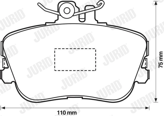 Колодки тормозные JURID 571828JC