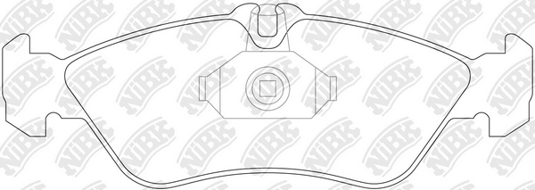 Колодка тормозная дисковая NIBK PN-0169