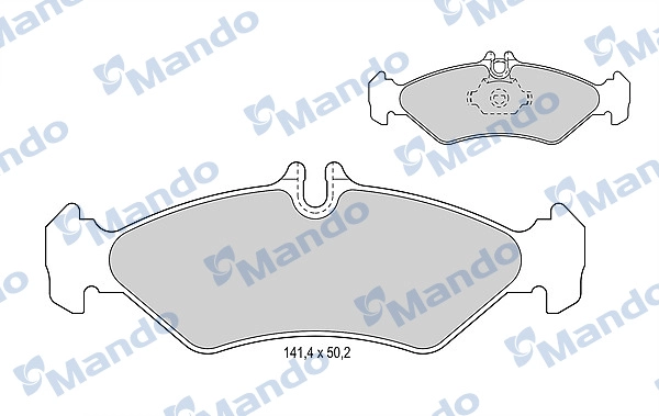 Колодки тормозные дисковые MANDO MBF015657