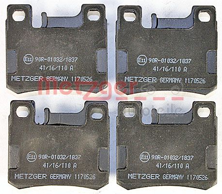 Колодки тормозные дисковые METZGER 1170526