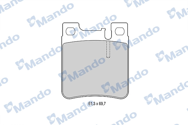 Колодки тормозные дисковые MANDO MBF015655