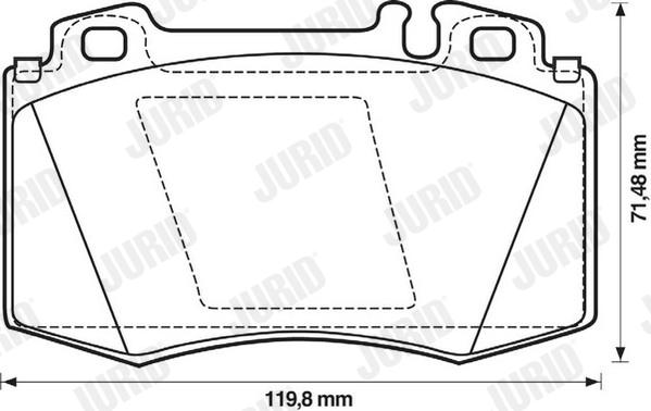 Колодки тормозные дисковые JURID 571961J