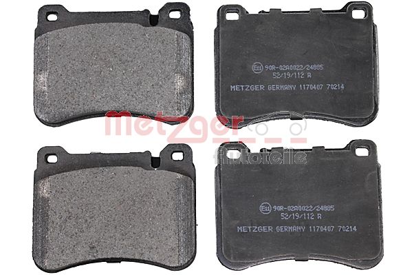 Колодки тормозные METZGER 1170407