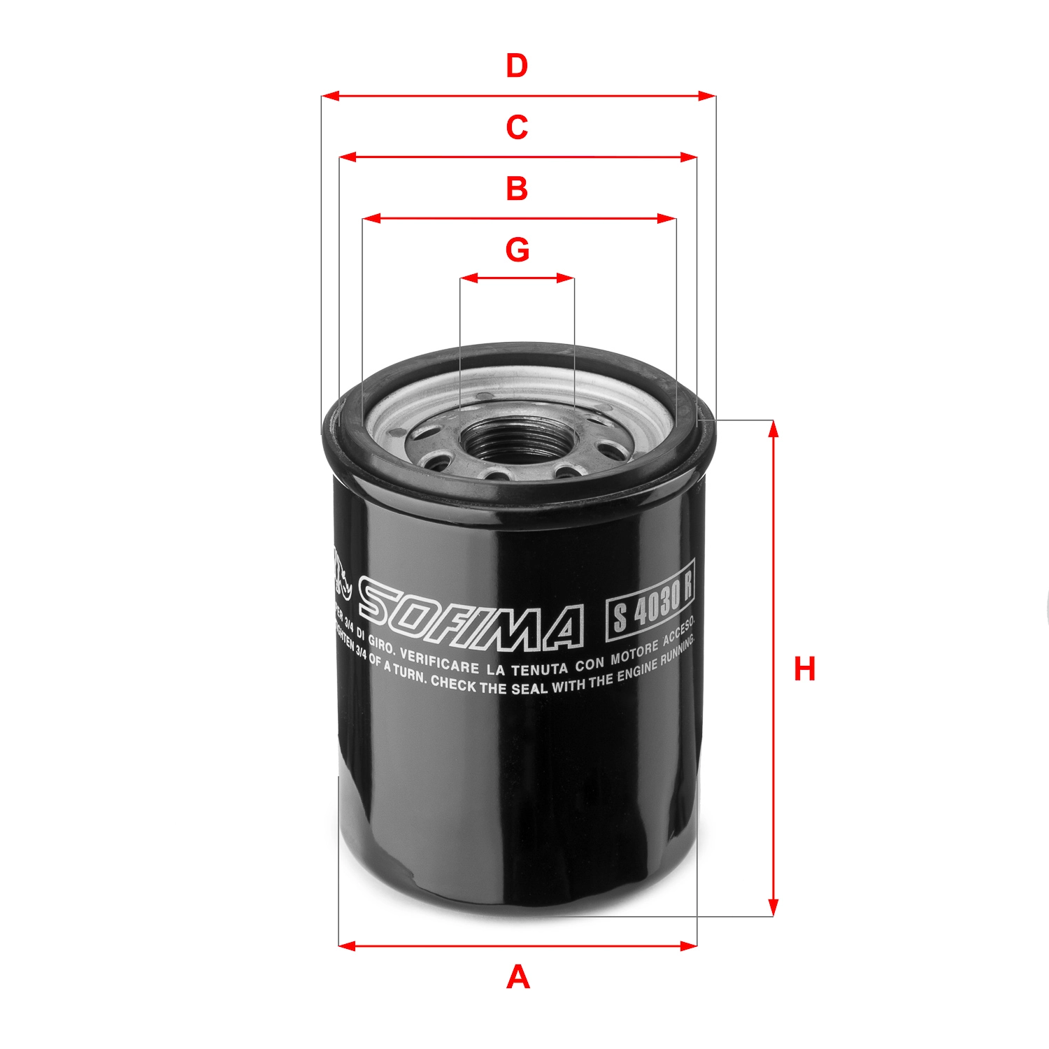 Фильтр масляный SOFIMA S 4030 R