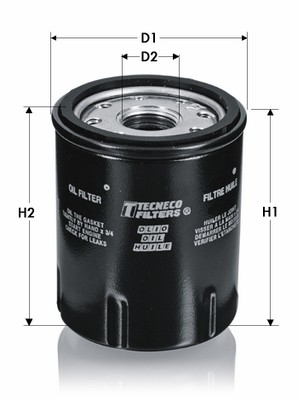 Фильтр масляный bravobravadoblo panda TECNECO FILTERS OL304