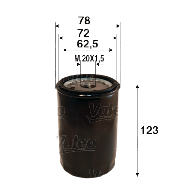 Фильтр масляный VALEO 586109