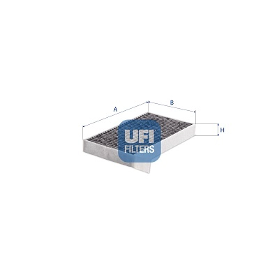 Фильтр салона уголный к-кт 2шт UFI 54.396.00