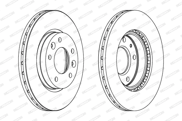 Диск тормозной FERODO DDF1460