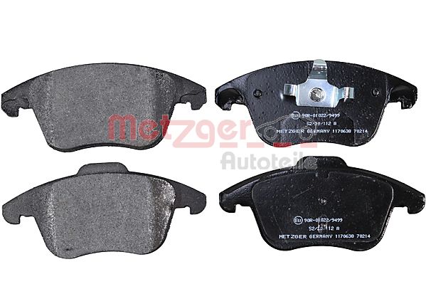Колодки тормозные дисковые METZGER 1170638