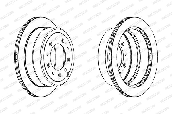 Диск тормозной FERODO DDF1597
