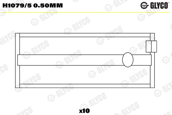 Вкладыши двигателя GLYCO H1079/5 0.50mm