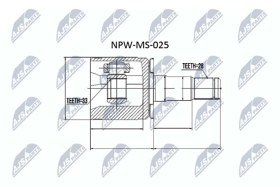 Шрус NTY NPW-MS-025
