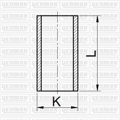 51-65402-000 9500 mm. гильза k99008 l1875 h0 d99008 (10013160/250820/0448029 турция) YENMAK 51-65402-000