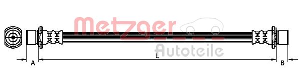 Тормозной шланг METZGER 4110056