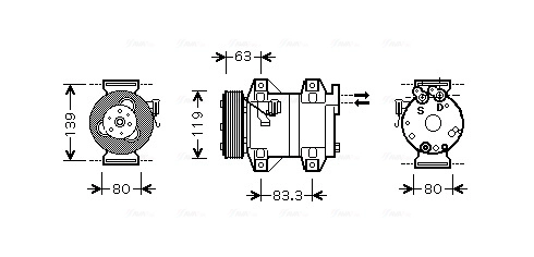 Запчасть AVA QUALITY COOLING VOAK121