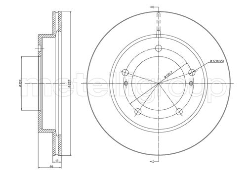Диск тормозной CIFAM 800-501