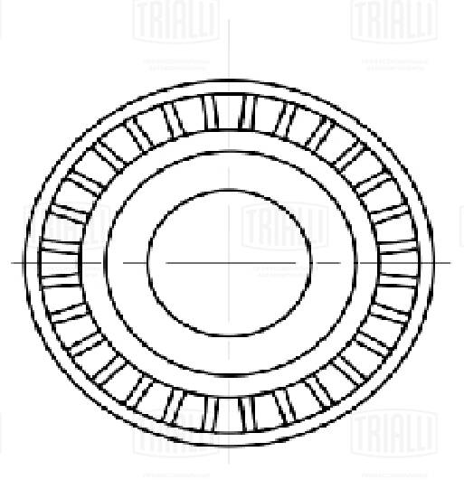Ролик привод. ремня для а/м ford focus ii (05-)/peugeot 307 (00-) 1.4d/1.6d (опор.) d60 TRIALLI CM 5775