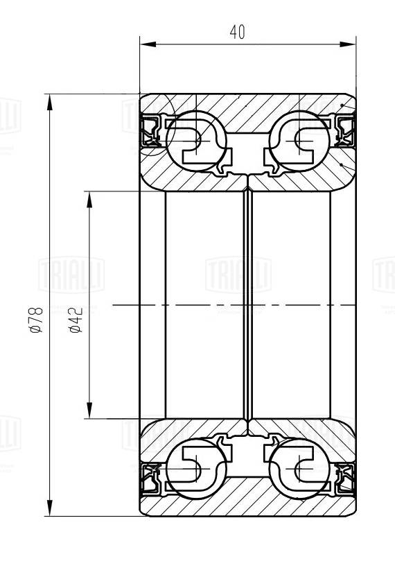 Подшипник ступицы для а/м geely coolray (19-) перед. TRIALLI CS 1107