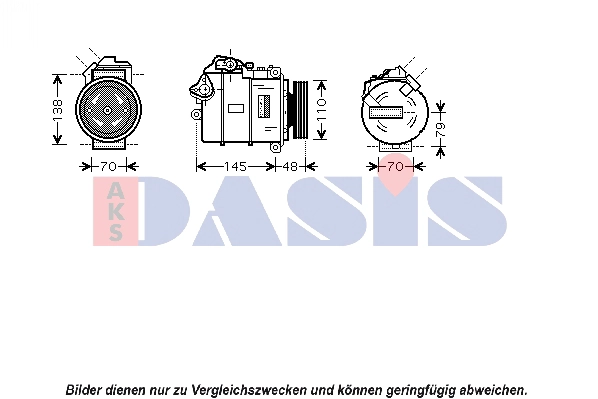 Компрессор кондиционера AKS DASIS 850358N