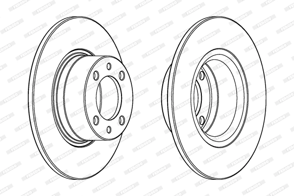 Диск тормозной FERODO DDF1035
