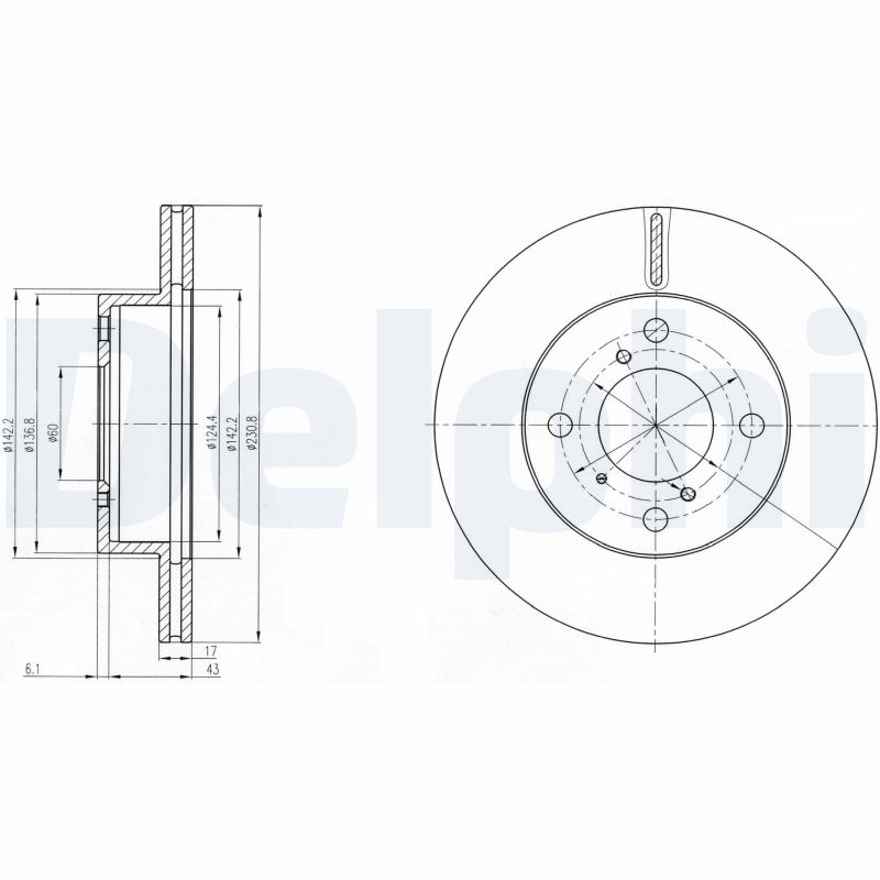 Диск тормозной DELPHI BG3499