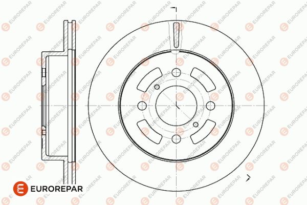 Диск тормозной EUROREPAR 1642764380