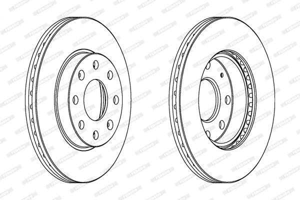 Диск тормозной с покрытием FERODO DDF1279C