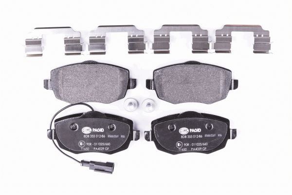 Колодки тормозные дисковые HELLA/BEHR/PAGID 8DB355012861
