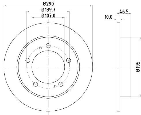 Тормозной диск HELLA/BEHR/PAGID 8DD355103-611