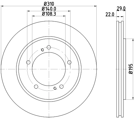 Тормозной диск HELLA/BEHR/PAGID 8DD355114901