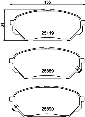 1628781 HELLA/BEHR/PAGID T2306