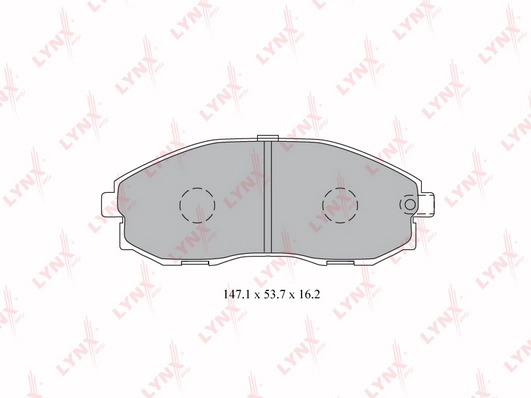 Колодки тормозные дисковые LYNXAUTO BD-3613