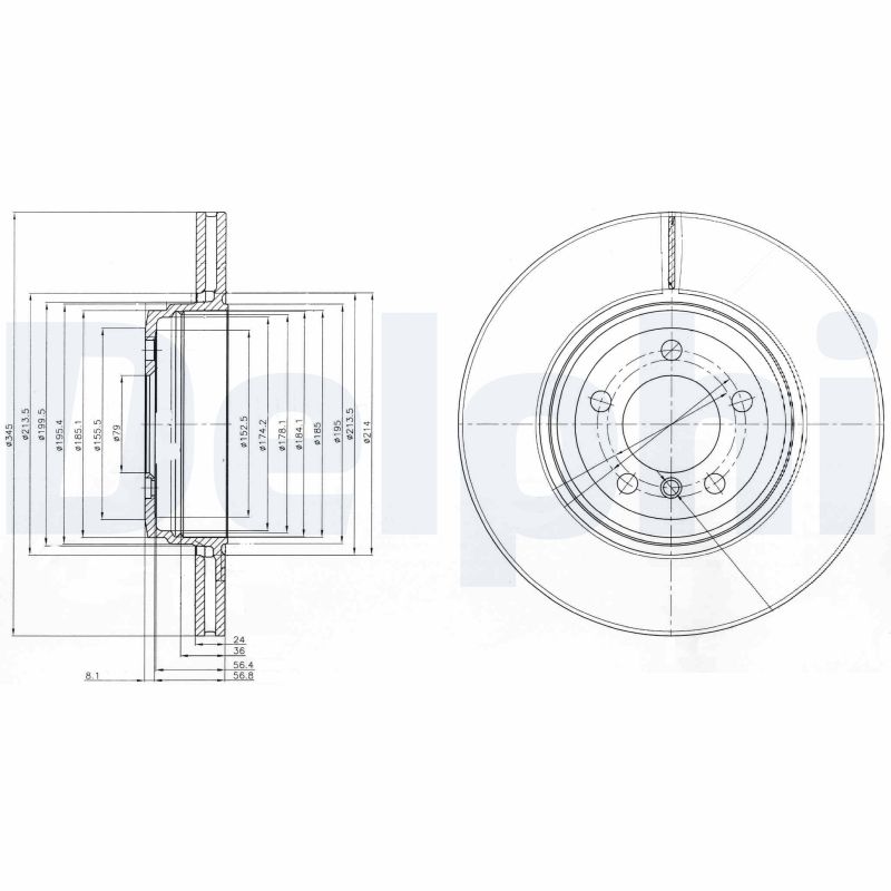 Диск тормозной DELPHI BG9789