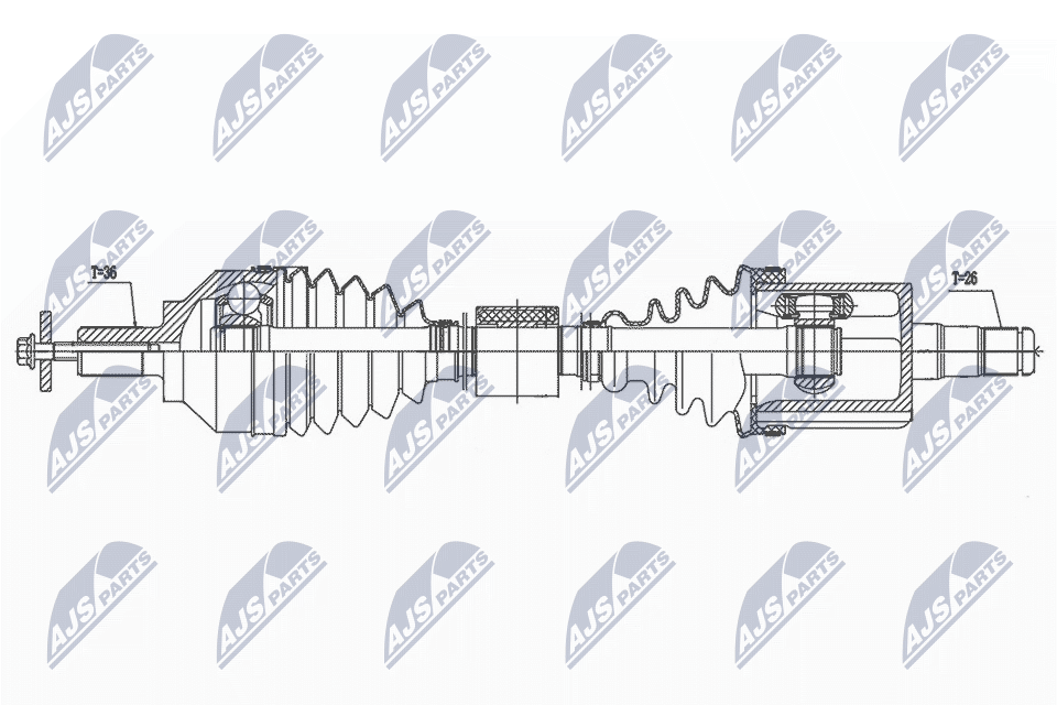 Volvo s40ii/v50 2.4t5d5 04- c30 2.4t5d5 06- c70ii 2.4t5d5 06- /левatm/ NTY NPW-VV-139