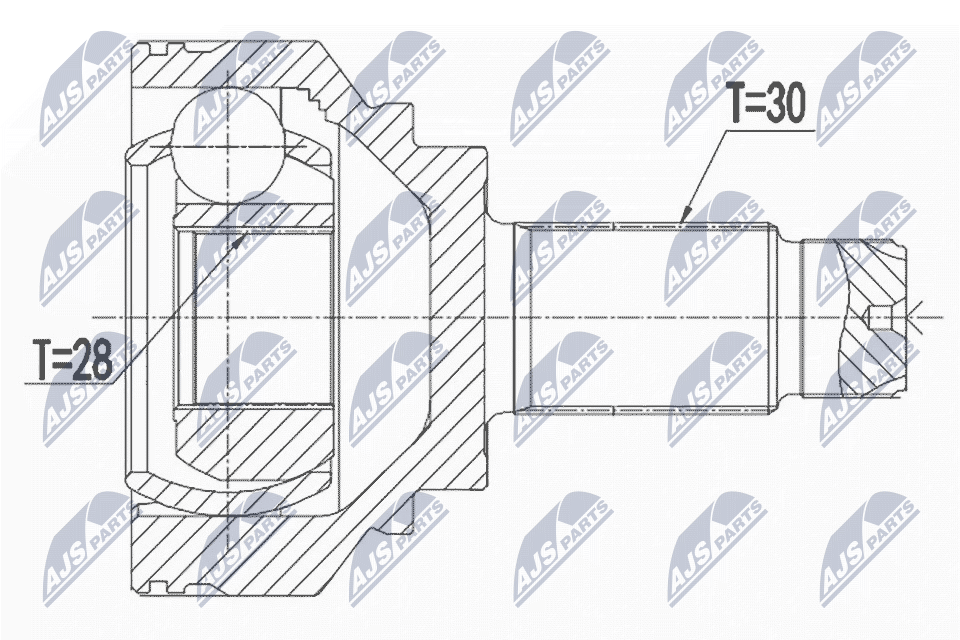 Шрус bmw 3 e90/e91/e92/e93 325d330d330xd335d 06- 1 e81e82e87e88 123d 06-/задmtm/ NTY NPZ-BM-028