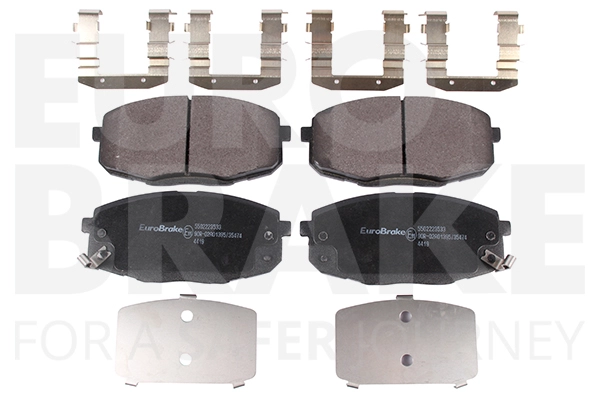 Тормозные колодки дисковые передние EUROBRAKE 5502223533