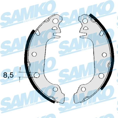 Колодки тормозные барабанные SAMKO 84710